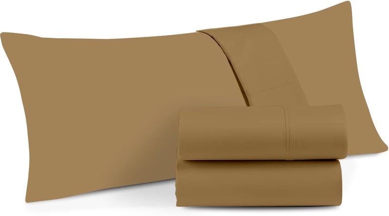 The Sky Bedding Toddler Pillowcase Set of 2 – 500 Thread Count 100% Egyptian Cotton Small Pillow Covers with Hidden Zipper Closure, Soft & Breathable Travel Pillowcase (Taupe, 12x16 Inch) - Image 1